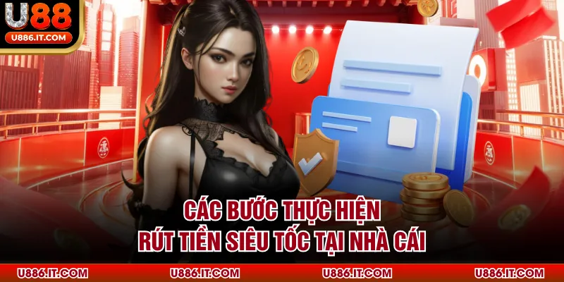 Các bước thực hiện rút tiền siêu tốc tại nhà cái